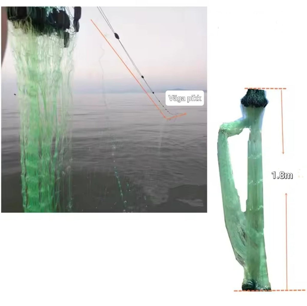 Kalavõrk 1.8 m x 80 m, silmasuurus 7 cm