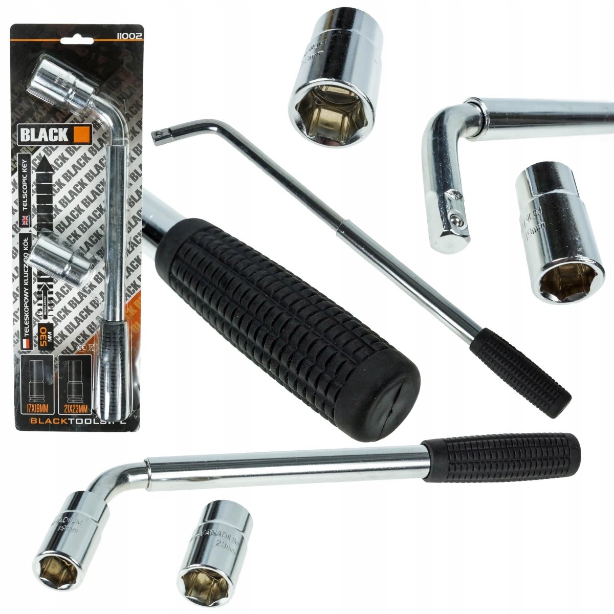 Teleskoopne rattavõti 17-19mm ja 21-23mm padrunitega