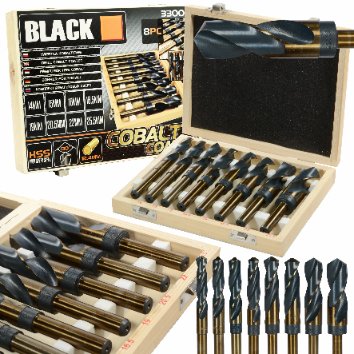 8-osaline koobaltpuuride komplekt HSS (8 tk)