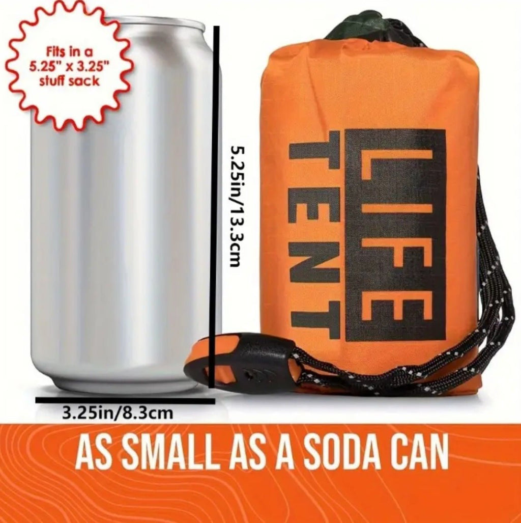 Kolmnurkne 2-inimese telk pingutusrihmaga