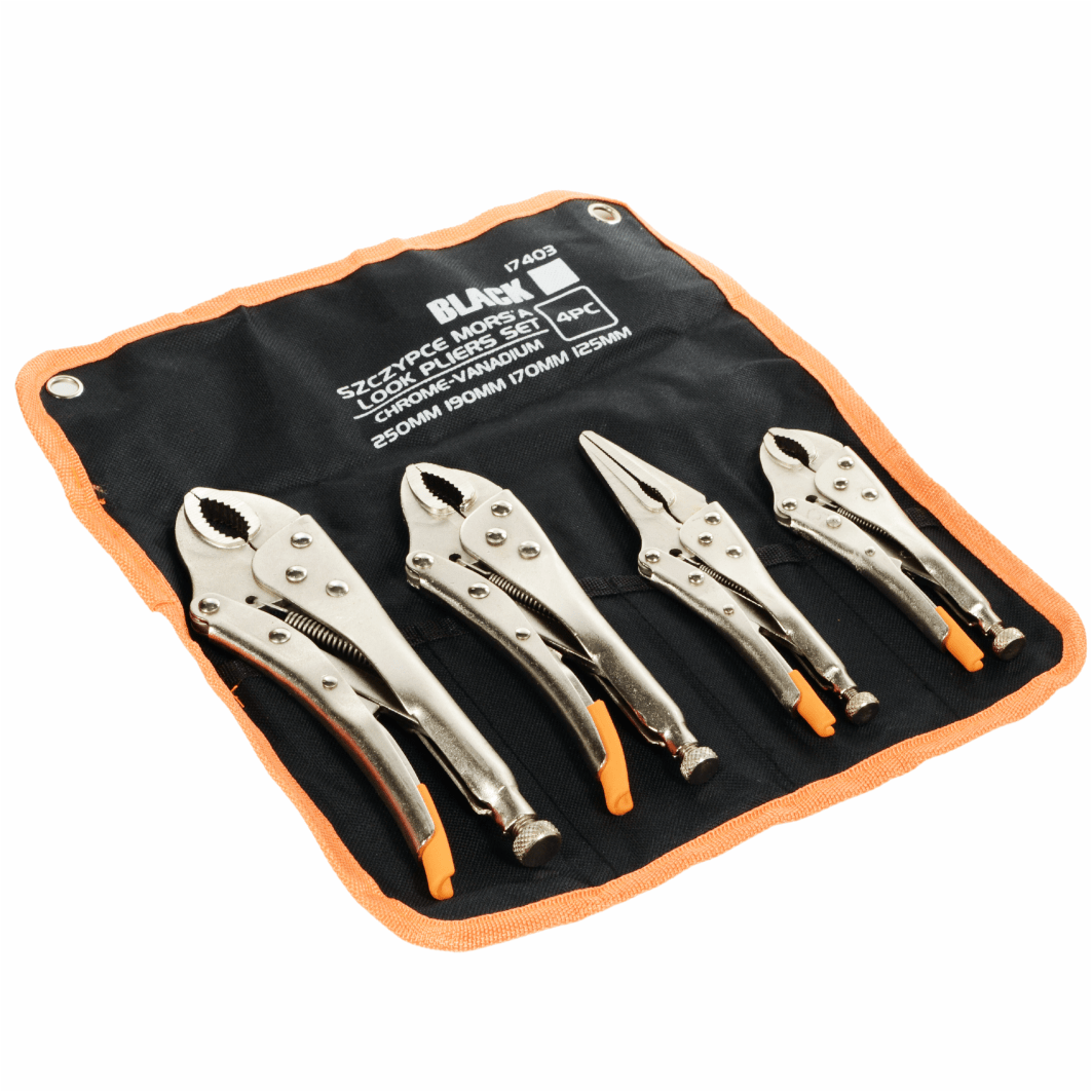 Lukustatavate tangide komplekt 125mm, 170mm, 190mm, 250mm