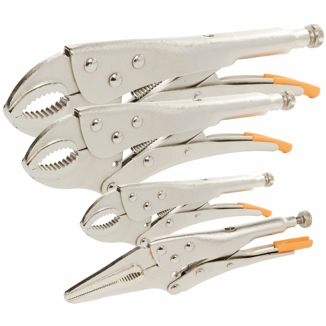 Lukustatavate tangide komplekt 125mm, 170mm, 190mm, 250mm