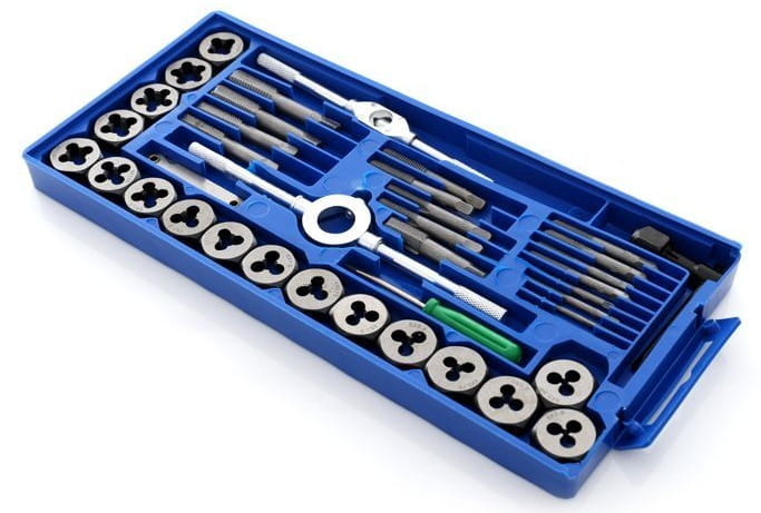 KRAFT&DELE KD10289 keermelõikekomplekt – 40 osa (M3–M12, 1/8" NPT) - Ostuklikk