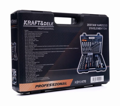 KRAFT&DELE KD10470 tööriistakomplekt 219 osa – padrunid ja võtmed - Ostuklikk