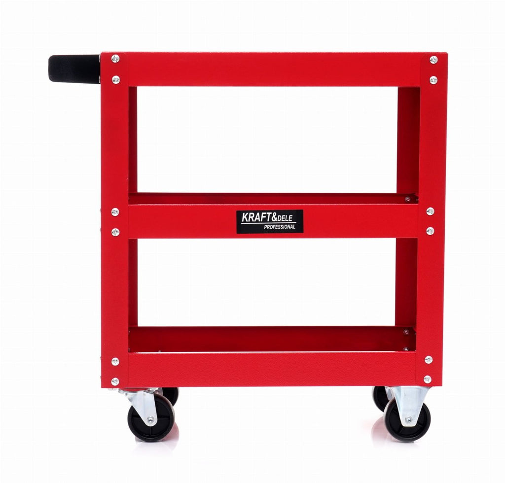 KRAFT&DELE KD1065 tööriistakäru 3 sügava riiuliga, teraskonstruktsioon