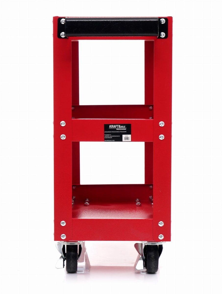 KRAFT&DELE KD1065 tööriistakäru 3 sügava riiuliga, teraskonstruktsioon