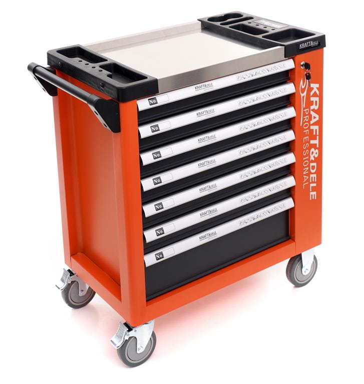 Kraft&Dele KD1067 tööriistakapp 258 tk, 7 sahtlit - Ostuklikk