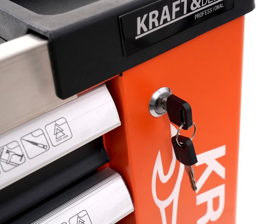 Kraft&Dele KD1067 tööriistakapp 258 tk, 7 sahtlit - Ostuklikk