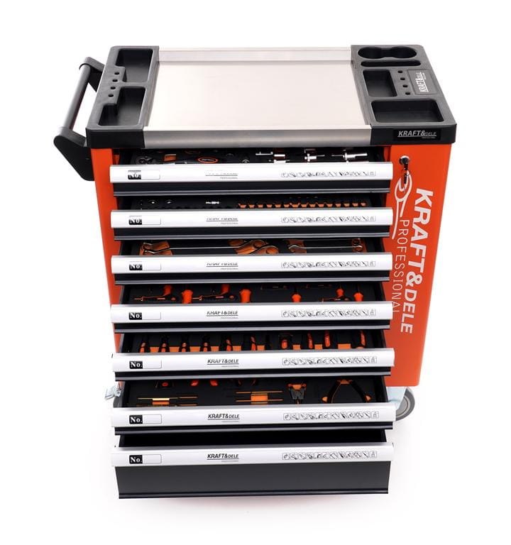 Kraft&Dele KD1067 tööriistakapp 258 tk, 7 sahtlit - Ostuklikk