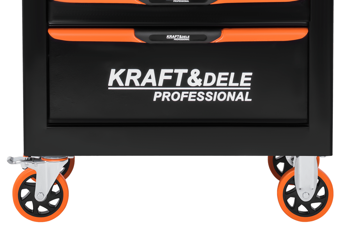 KRAFT&DELE KD1079 tööriistakapp (tühi) – 7 sahtlit, terasest tööpind - Ostuklikk