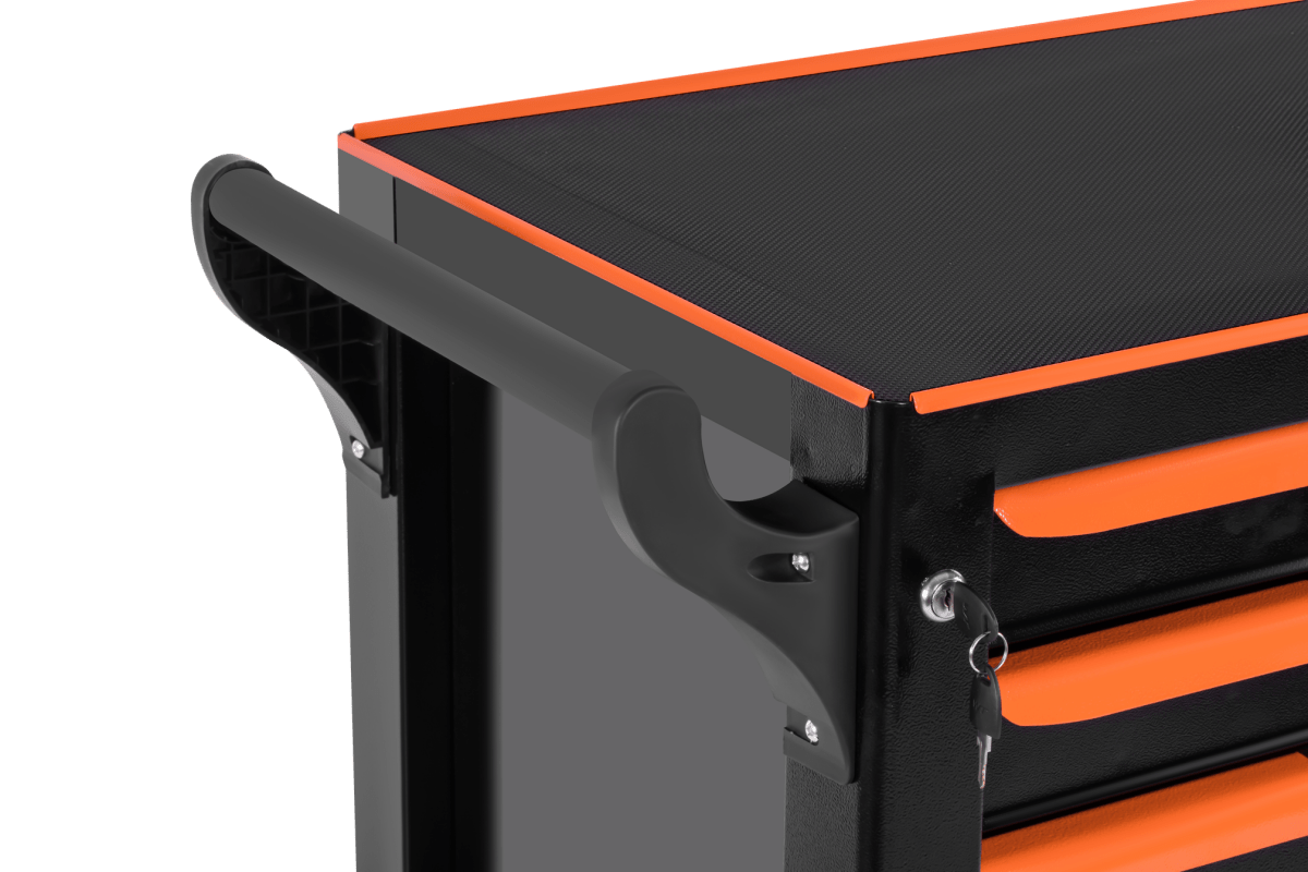 KRAFT&DELE KD1079 tööriistakapp (tühi) – 7 sahtlit, terasest tööpind - Ostuklikk