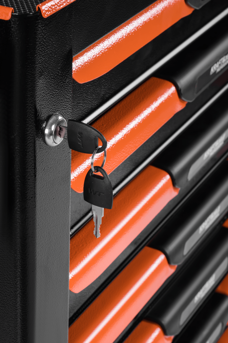 KRAFT&DELE KD1079 tööriistakapp (tühi) – 7 sahtlit, terasest tööpind - Ostuklikk