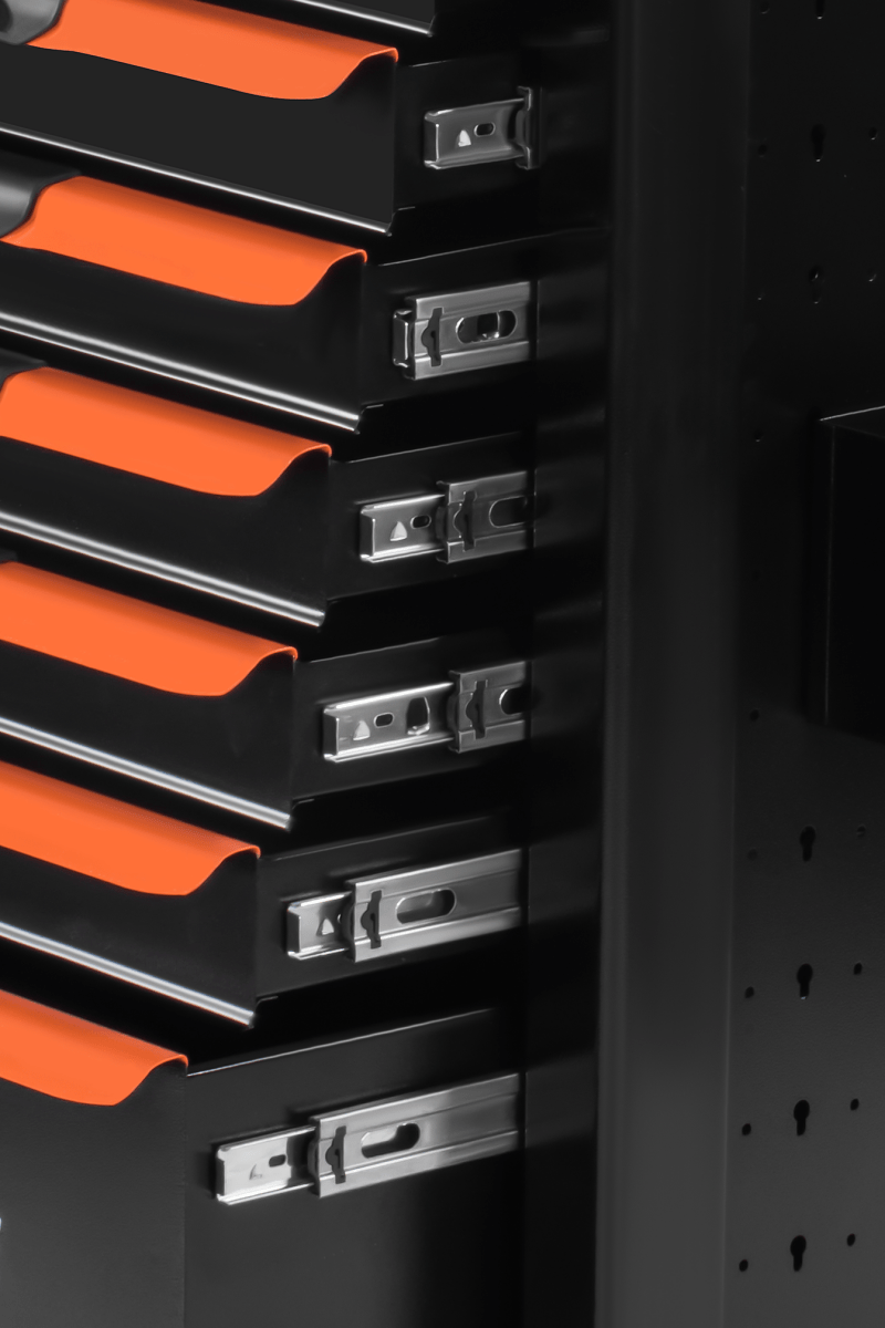 KRAFT&DELE KD1079 tööriistakapp (tühi) – 7 sahtlit, terasest tööpind - Ostuklikk