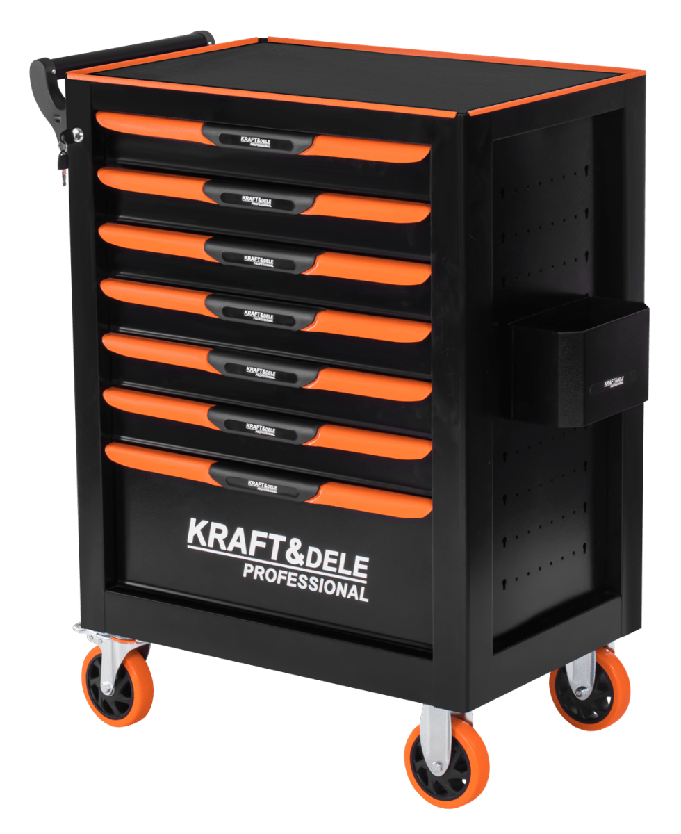 KRAFT&DELE KD1079 tööriistakapp (tühi) – 7 sahtlit, terasest tööpind - Ostuklikk