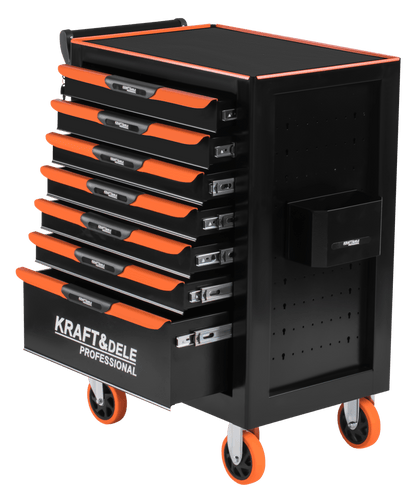 KRAFT&DELE KD1079 tööriistakapp (tühi) – 7 sahtlit, terasest tööpind - Ostuklikk