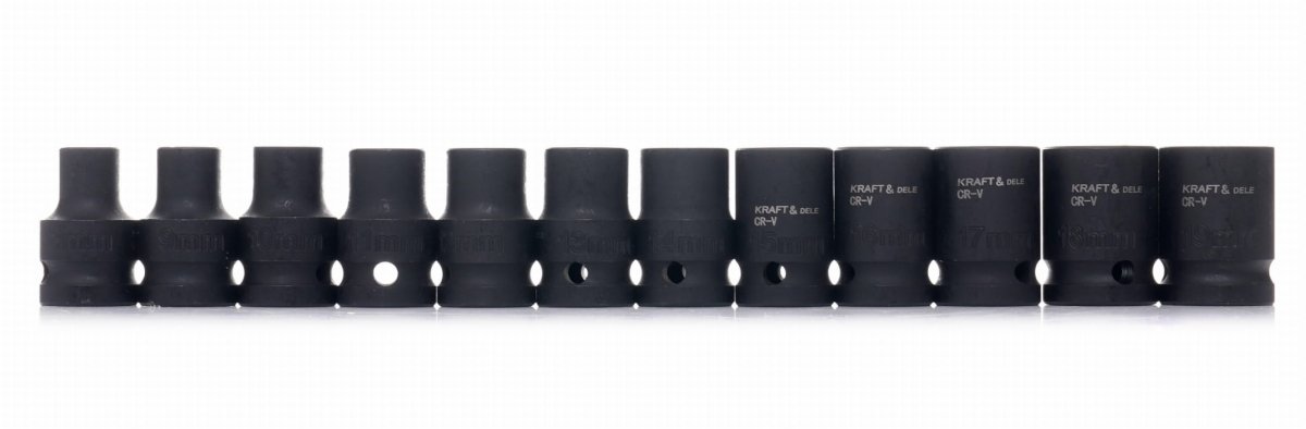 KRAFT&DELE KD11756 löökpadrunite komplekt 1/2" – 35 osa, Cr - Mo - Ostuklikk