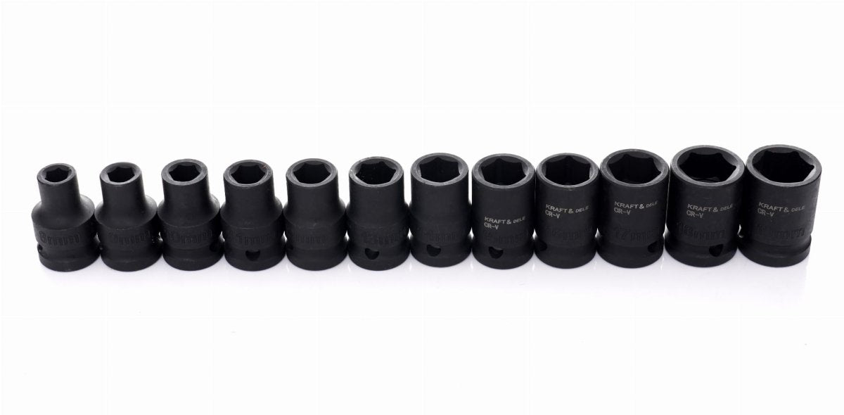 KRAFT&DELE KD11756 löökpadrunite komplekt 1/2" – 35 osa, Cr - Mo - Ostuklikk