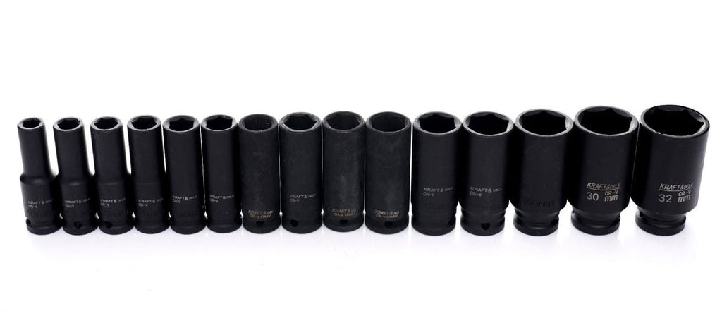 KRAFT&DELE KD11756 1/2" löökpadrunite komplekt, 35 tk, Cr-Mo teras