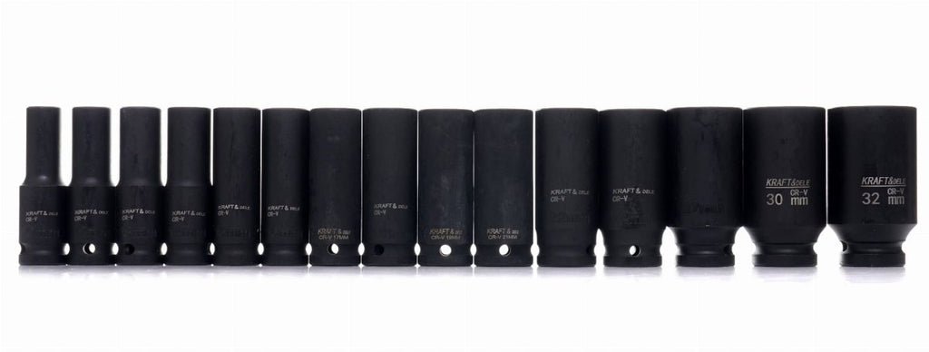 KRAFT&DELE KD11756 1/2" löökpadrunite komplekt, 35 tk, Cr-Mo teras