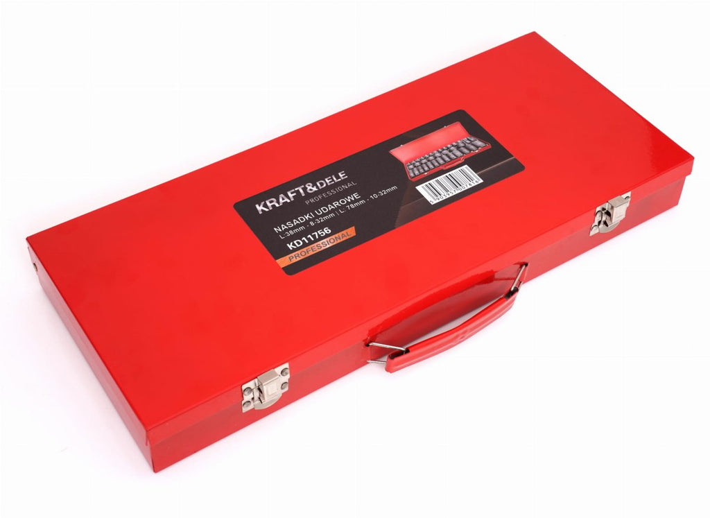 KRAFT&DELE KD11756 1/2" löökpadrunite komplekt, 35 tk, Cr-Mo teras