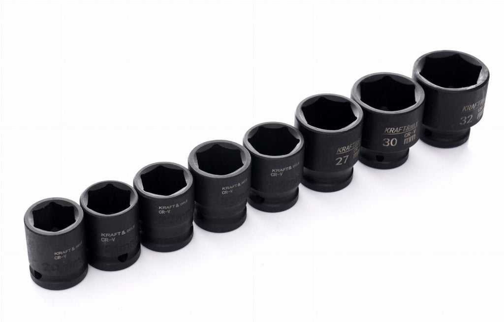 KRAFT&DELE KD11756 1/2" löökpadrunite komplekt, 35 tk, Cr-Mo teras