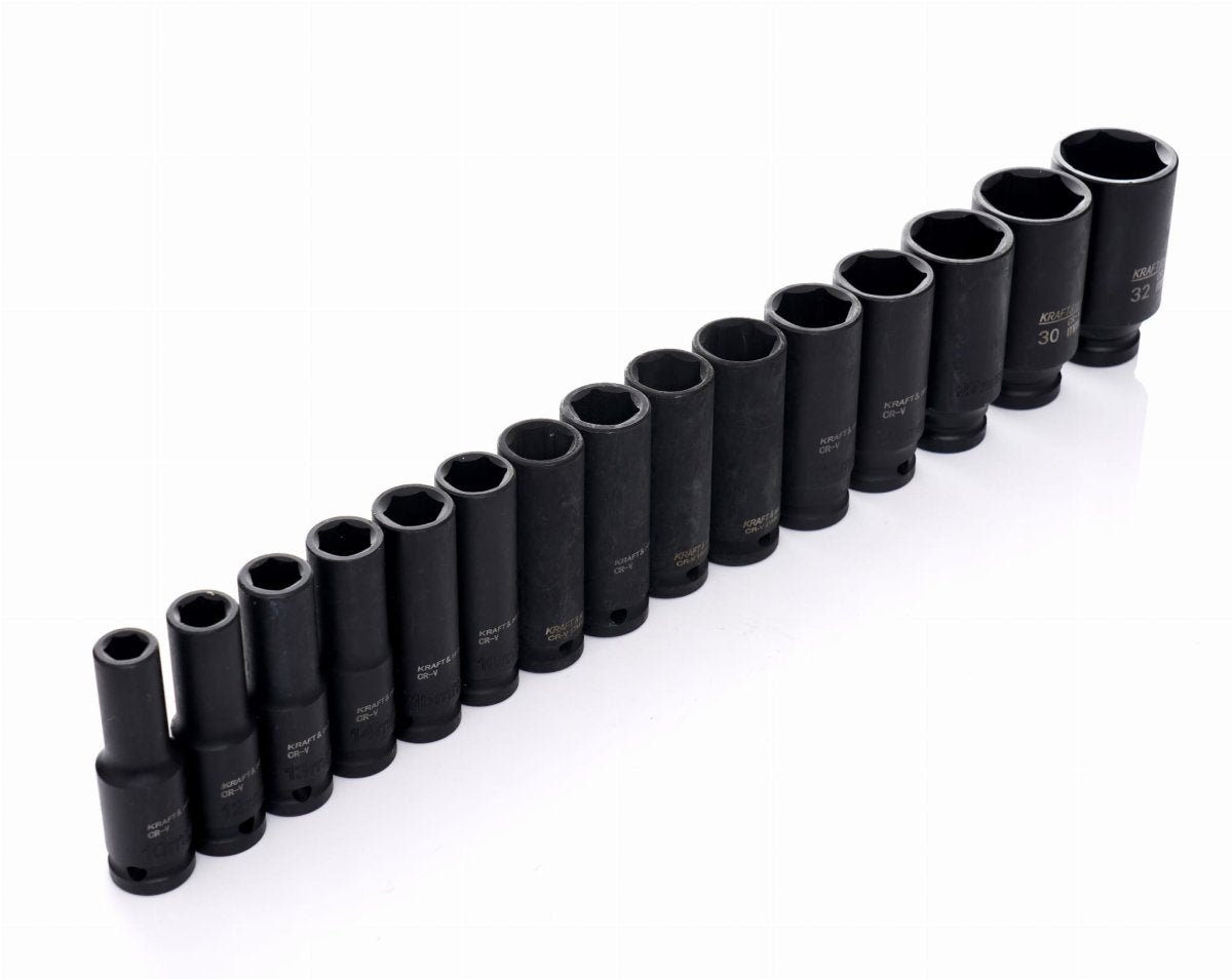KRAFT&DELE KD11756 löökpadrunite komplekt 1/2" – 35 osa, Cr - Mo - Ostuklikk