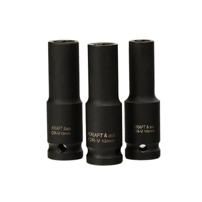 KRAFT&DELE KD11769 pikad löökpadrunid 1/2", 10–32 mm, 15 tk (Cr - Mo) - Ostuklikk