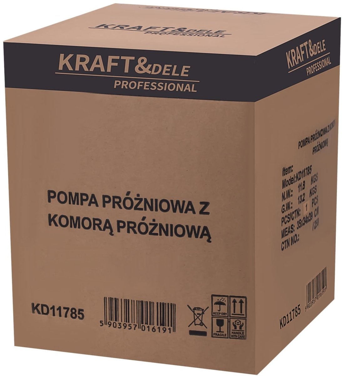 KRAFT&DELE KD11785 vaakumpump koos vaakumkambriga – 100 l/min, 5 Pa - Ostuklikk