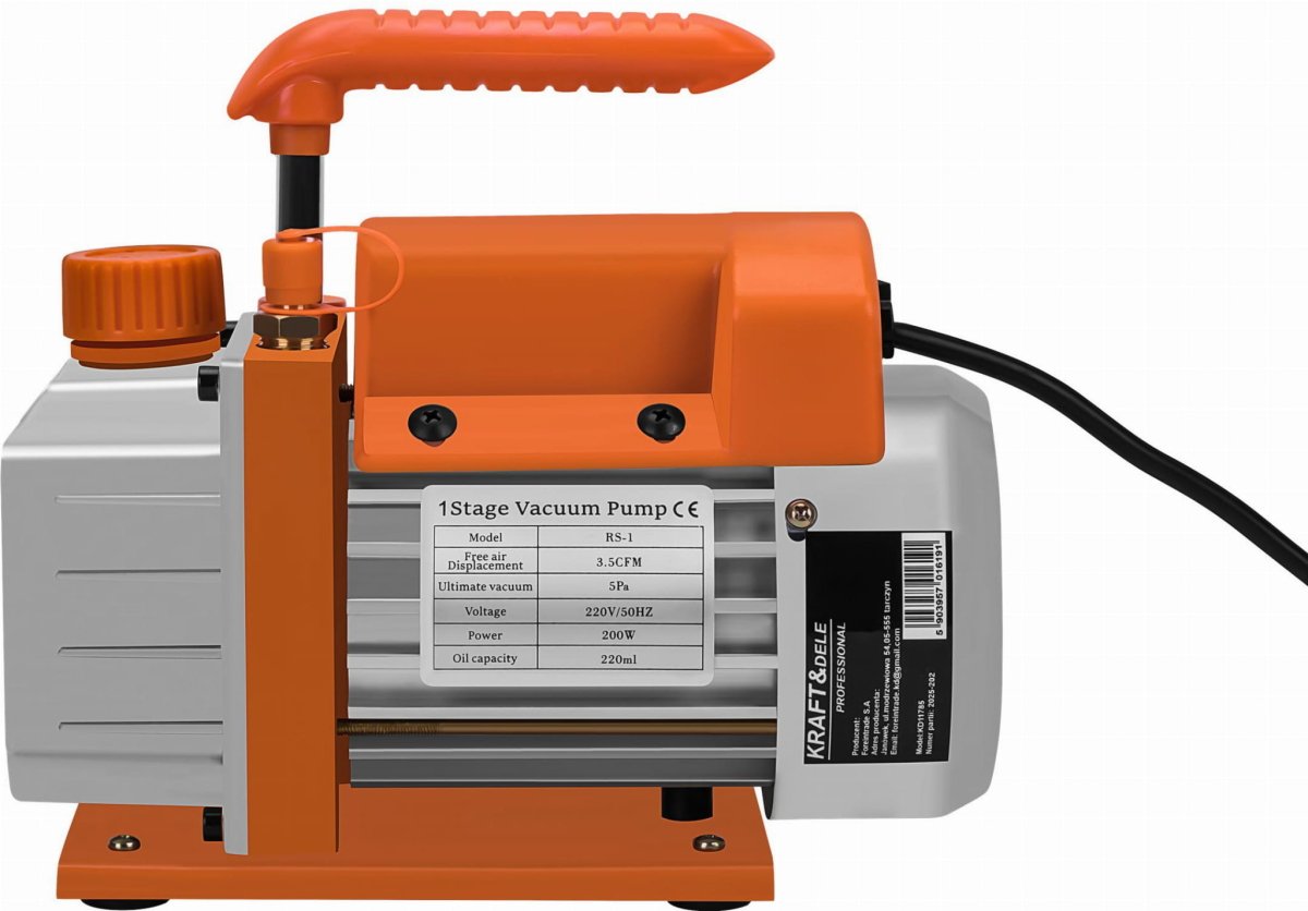 KRAFT&DELE KD11785 vaakumpump koos vaakumkambriga – 100 l/min, 5 Pa - Ostuklikk
