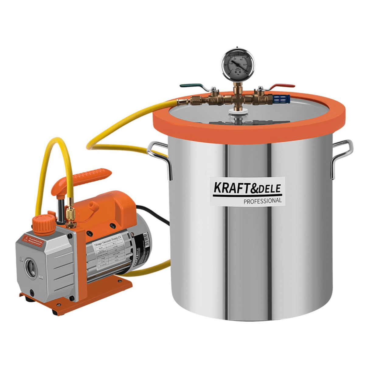 KRAFT&DELE KD11785 vaakumpump koos vaakumkambriga – 100 l/min, 5 Pa - Ostuklikk