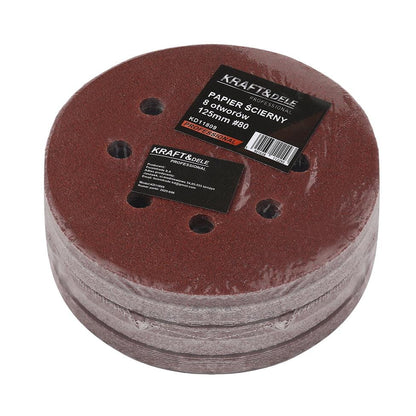 KRAFT&DELE KD11809 liivapaberikettad 125 mm P80, 50 tk (takjakinnitus) - Ostuklikk