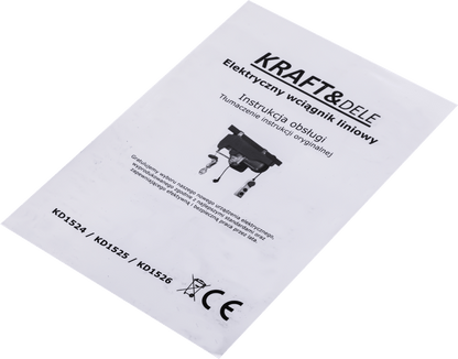 KRAFT&DELE KD1525 elektriline trossvints 250/500 kg, 12 m - Ostuklikk