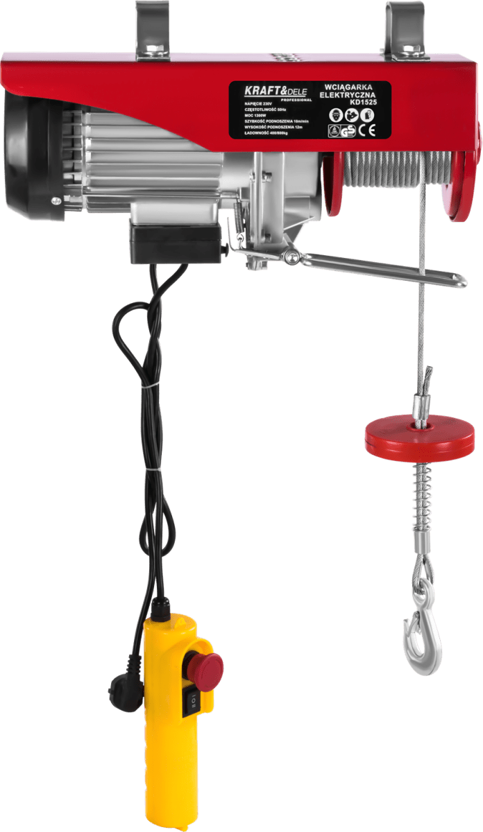 KRAFT&DELE KD1525 elektriline trossvints 250/500 kg, 12 m - Ostuklikk