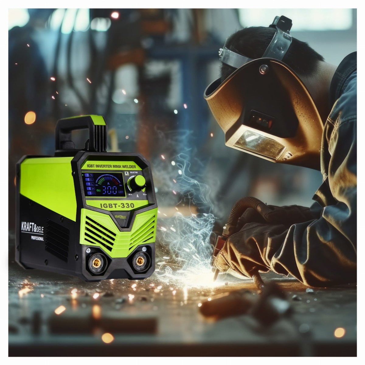 KRAFT&DELE KD1879 keevitusaparaat MMA IGBT, LCD, 300A (230V) - Ostuklikk