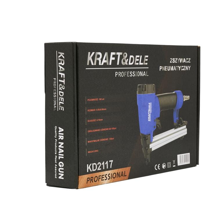 KRAFT&DELE KD2117 pneumaatiline klammerdaja / naelutaja - Ostuklikk