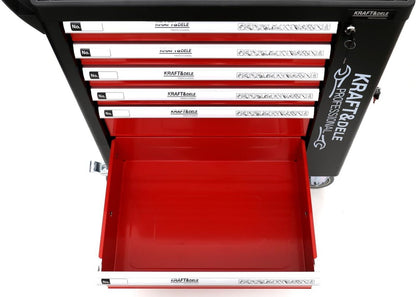 KRAFT&DELE KD362 tööriistakapp 263 - osaline – lukuga, ratastel - Ostuklikk