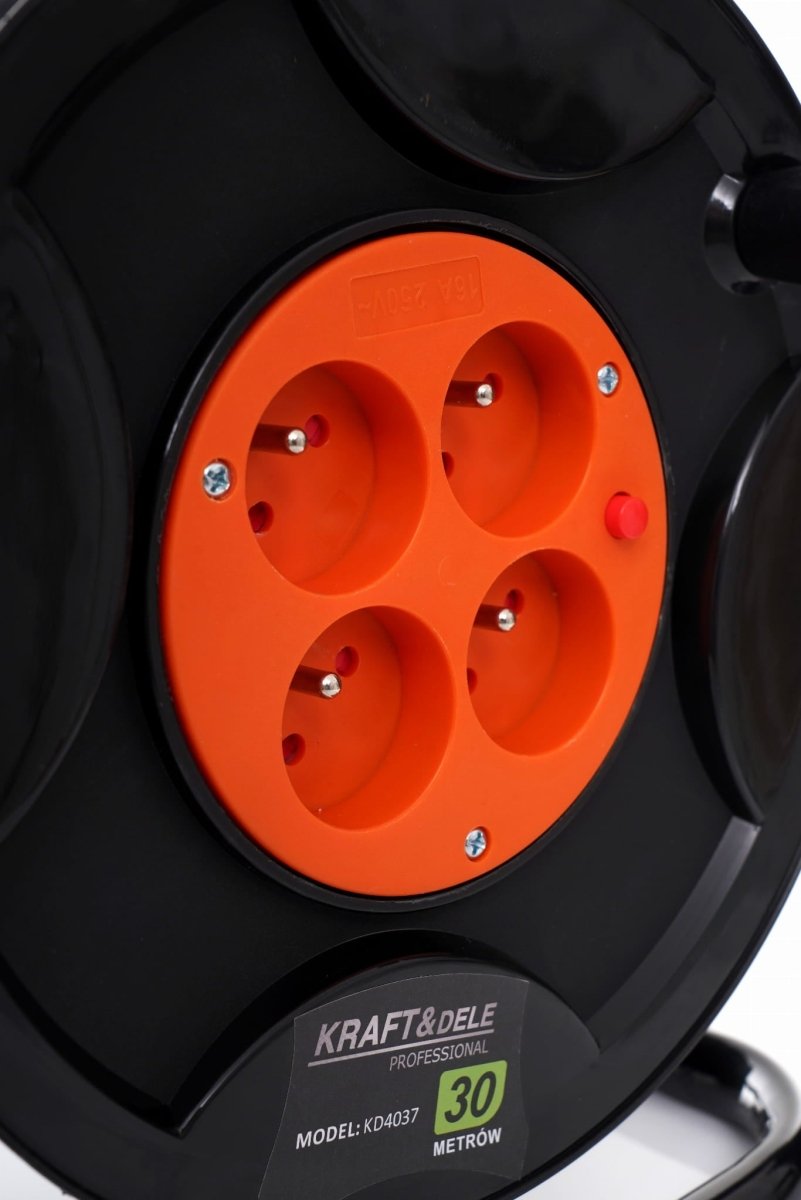 KRAFT&DELE KD4037 kaablirull 30m koos 20W LED töövalgustiga (30 m)