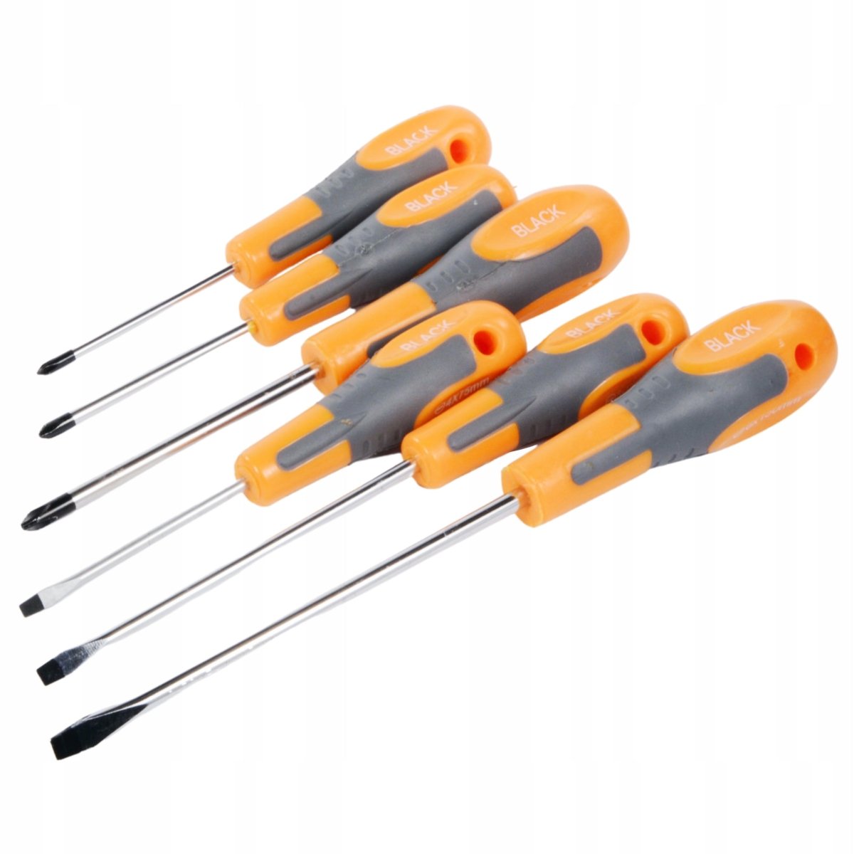 6-osaline kruvikeerajate komplekt, lame- ja ristpea (6 tk)