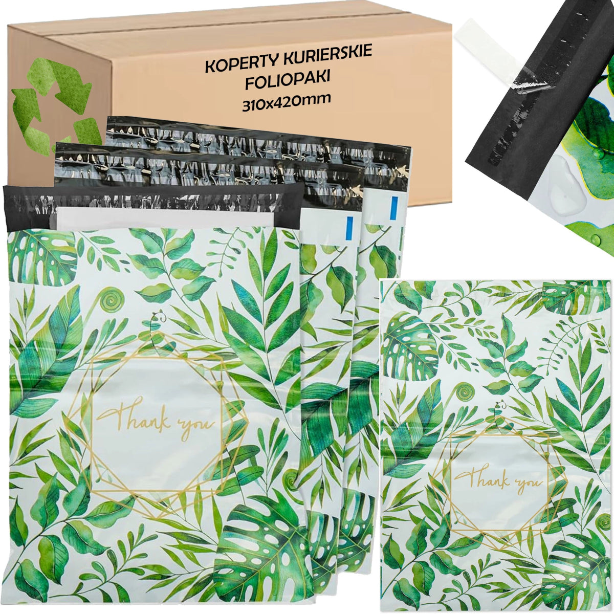 Kullerikileümbrikud „THANK YOU” 310 × 420 mm – 50 tk - Ostuklikk