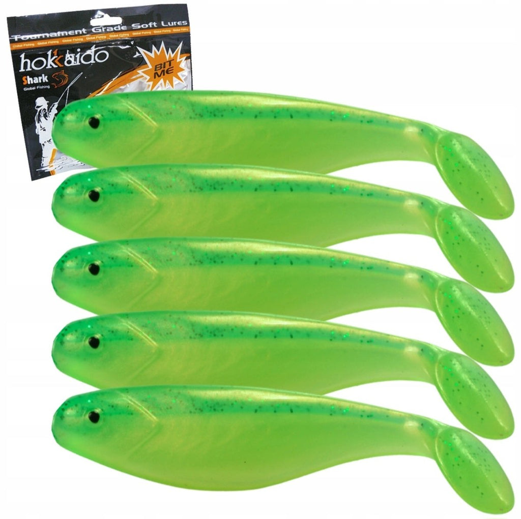 Hokkaido pehme kummilantide komplekt 8 cm roheline 5 tk