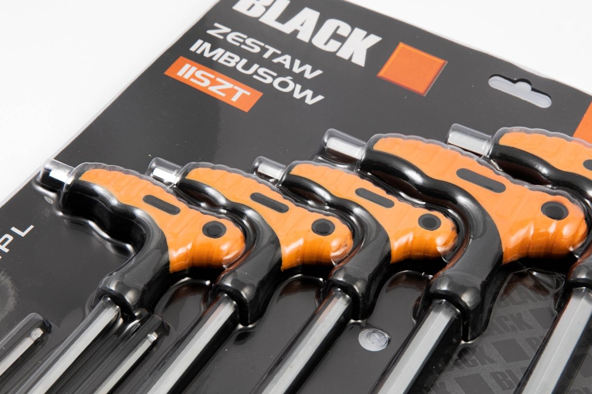 11-osaline T-käepidemega kuuskantvõtmete komplekt kuulotsaga (11 tk)