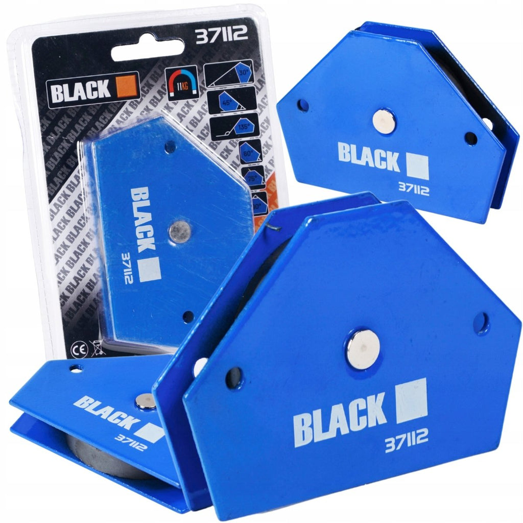 Black Hexagonal Magnetic Welding Angle, 11.5 kg Capacity
