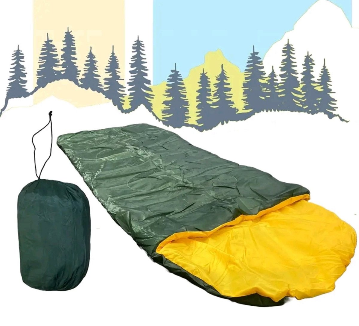 Kvaliteetne magamiskott 210x75 cm matkamiseks ja koduseks kasutamiseks