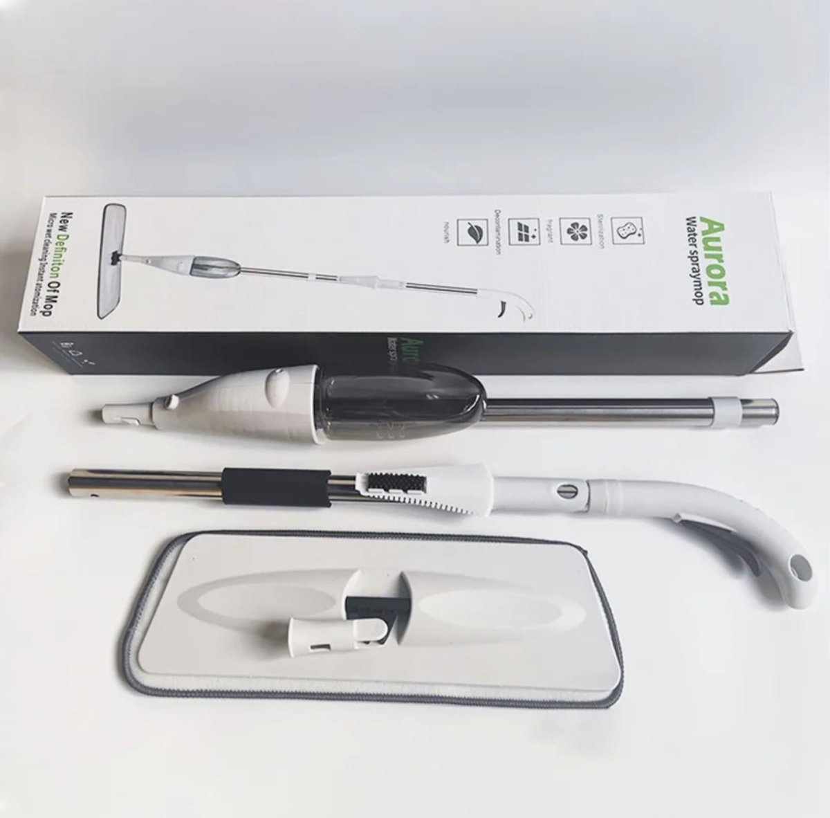 Quality Spray Mop with Integrated Water Tank 40cm x 13cm Cleaning Surface