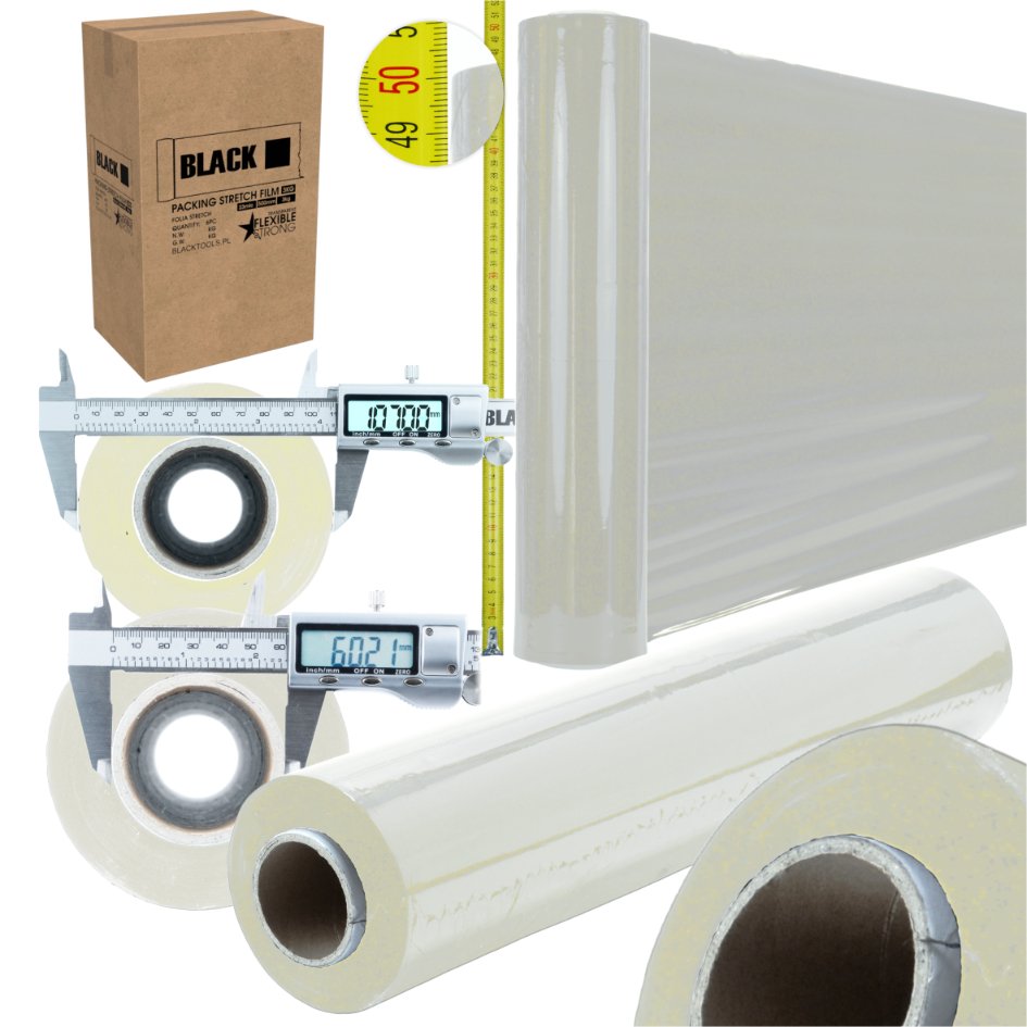 Läbipaistev veniv kile rull 3kg, 500mm x 23um