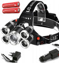 Rechargeable 5×LED Headlamp with 2×18650 Batteries and 5 Modes (ARSA GO)