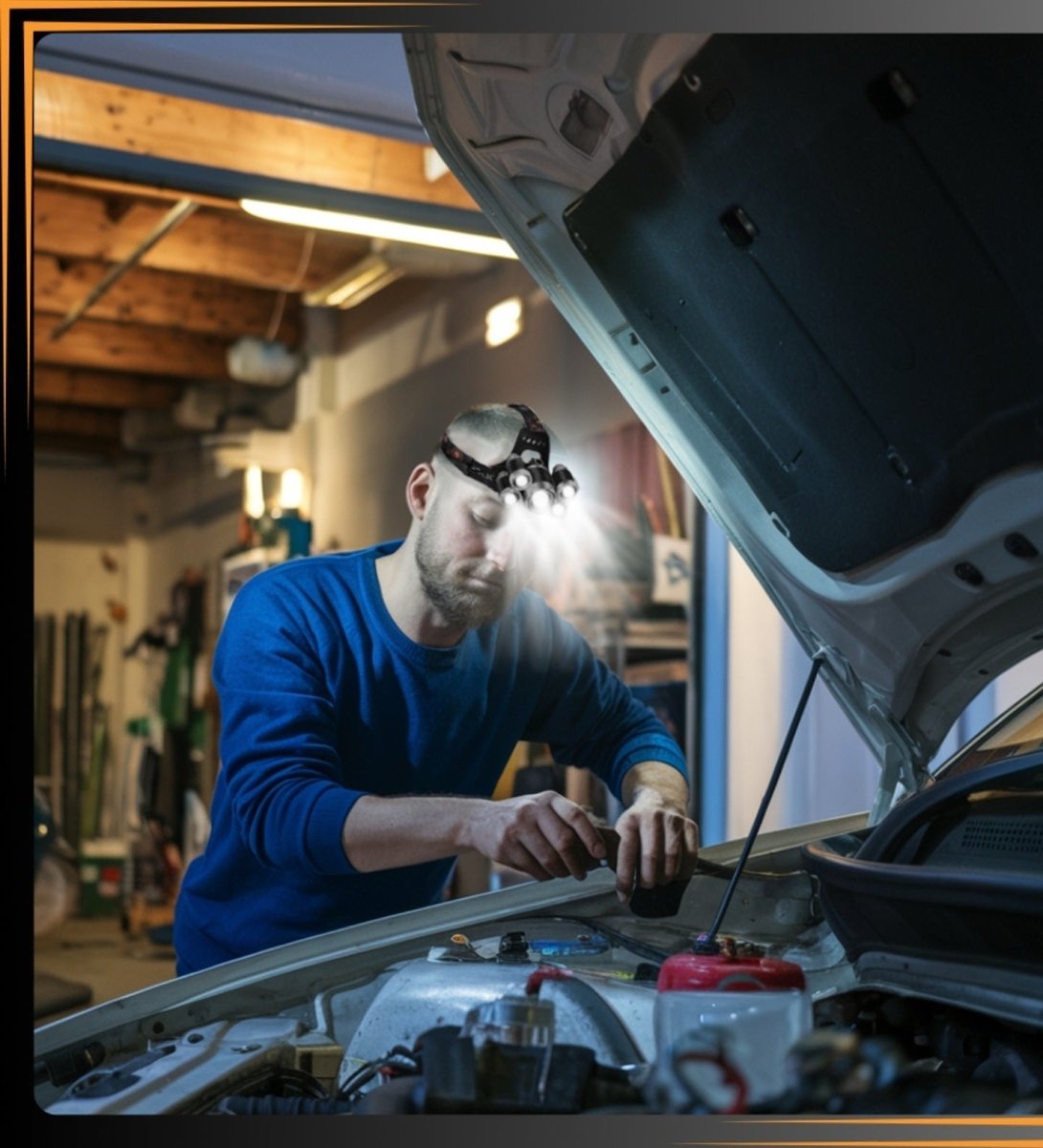 Laetav 5×LED pealamp koos 2×18650 akuga ja 5 režiimiga (ARSA GO)