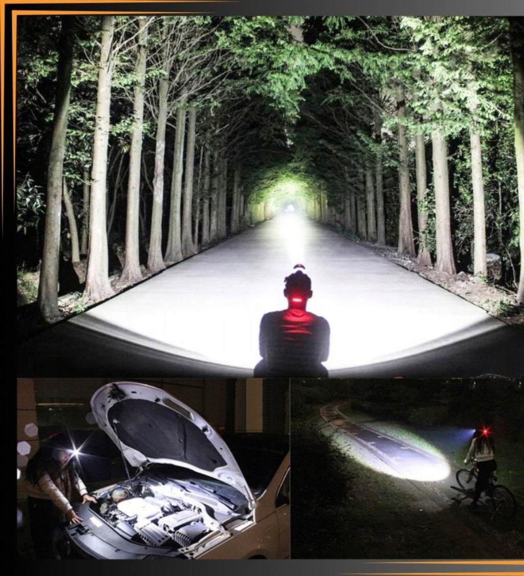 Laetav 5×LED pealamp koos 2×18650 akuga ja 5 režiimiga (ARSA GO)