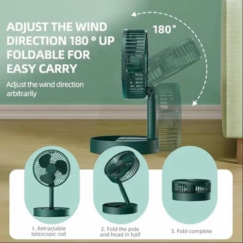 Rechargeable Folding Fan USB-C up to 10 Hours