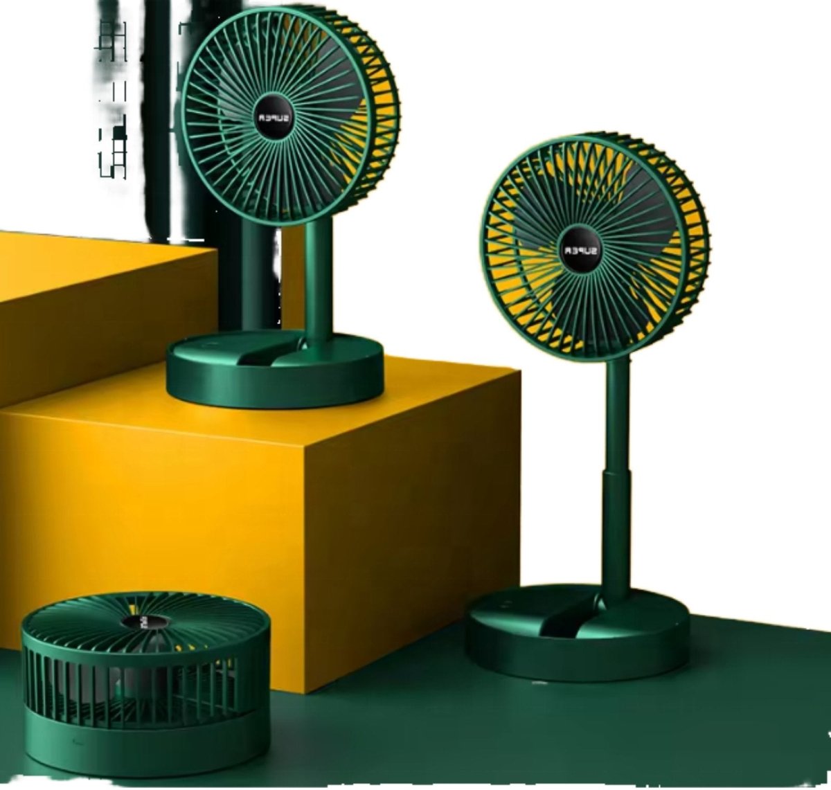 Laetav kokkupandav ventilaator – USB - C, kuni 10 h tööaeg - Ostuklikk